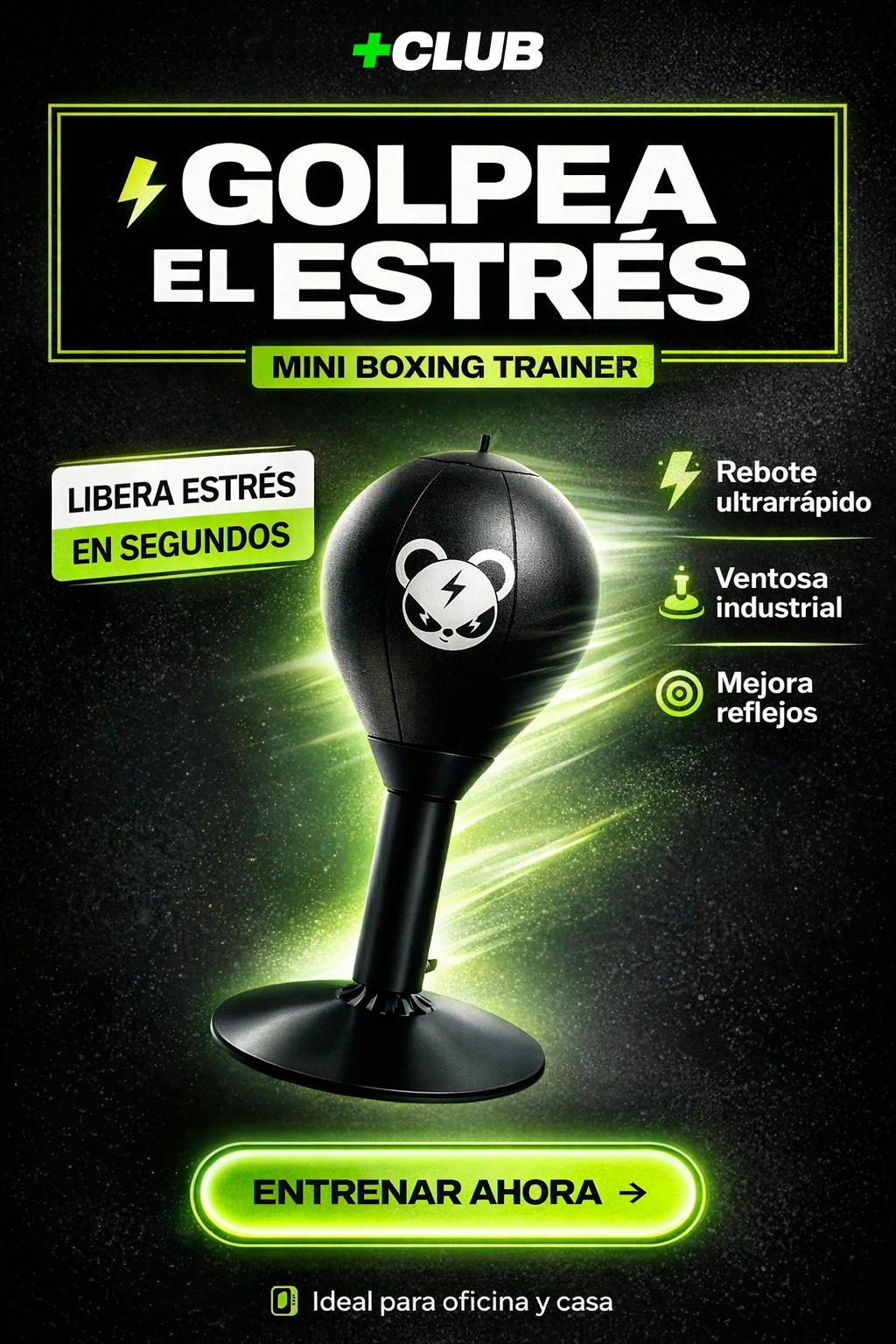 Pera De Boxeo Con Ventosa / Stress Punch