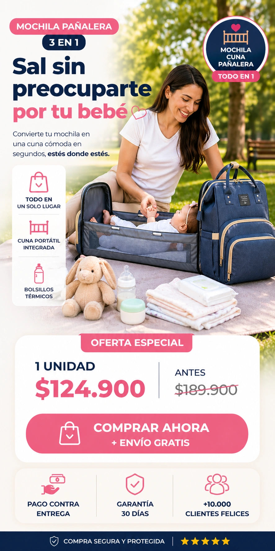 Pañalera Cambiador